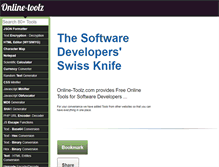 Tablet Screenshot of online-toolz.com